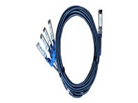 QNAP - 100GBase-kabel til direkte påsætning - QSFP28 (han) til SFP28 (han) - 1.5 m CAB-DAC15M-Q28B4