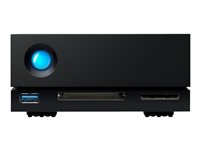 LaCie 1big Dock STHS16000800 - Harddisk-array - 16 TB - 1 bays (SATA-600) - HDD 16 TB x 1 - Thunderbolt 3, USB 3.1 (ekstern) - med 5 års Rescue Data Recovery Service Plan STHS16000800