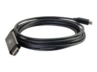 C2G 10ft USB C to HDMI Cable - USB C to HDMI Adapter Cable - 4K 60Hz - M/M - Video/audiokabel - 24 pin USB-C han omvendelig til HDMI han - 3.05 m - sort - 4K support 26896