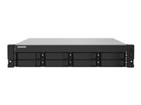 QNAP TS-832PXU - NAS-server - 8 bays - rackversion - SATA 6Gb/s - RAID 0, 1, 5, 6, 10, 50, 60, JBOD - RAM 4 GB - Gigabit Ethernet / 2.5 Gigabit Ethernet / 10 Gigabit Ethernet - iSCSI support - 2U TS-832PXU-RP-4G