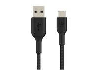 Belkin BoostCharge - USB-kabel - 24 pin USB-C (han) til USB (han) - 2 m - sort CAB002BT2MBK