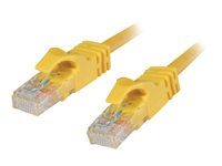 C2G Cat6 Booted Unshielded (UTP) Network Patch Cable - Patchkabel - RJ-45 (han) til RJ-45 (han) - 7 m - UTP - CAT 6 - formet, knastfri, strenget - gul 83471