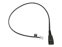 Jabra - Kabel til hovedsæt - RJ-10 han til Quick Disconnect han - brunsort - for Jabra GN 2100, GN 2200 Duo, GN 2200 Mono 8800-00-25