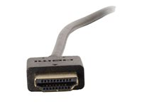 C2G 0.6m Ultra Flexible High Speed HDMI Cable with Low Profile Connectors - HDMI-kabel med Ethernet - HDMI han til HDMI han - 60 cm - sort - 4K support 82362
