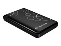 Transcend StoreJet 25A3 - Harddisk - 1 TB - ekstern (bærbar) - 2.5" - USB 3.0 - sort TS1TSJ25A3K