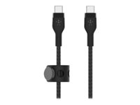 Belkin BoostCharge - USB-kabel - 24 pin USB-C (han) til 24 pin USB-C (han) - 1 m - sort CAB011BT1MBK