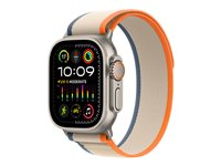 Apple - Løkke for smart watch - 49 mm - S/M størrelse - orange, beige MT5W3ZM/A