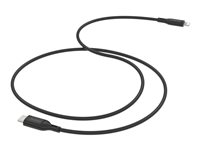 mophie essentials - USB-kabel - 24 pin USB-C (han) til Lightning (han) - 1 m - USB Power Delivery (60W) - sort 409913174