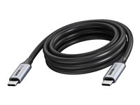 Vision - USB-kabel - 24 pin USB-C (han) til 24 pin USB-C (han) - USB 3.2 - 3 A - 5 m - USB Power Delivery (100 W), op til 20 Gbps datatransferhastighed, 4K60 Hz support - sort TC 5MUSBC/BL