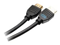 C2G 15ft 4K HDMI Cable with Ethernet - Premium Certified - High Speed 60Hz - HDMI-kabel med Ethernet - HDMI han til HDMI han - 4.57 m - afskærmet - sort - 4K support 50186