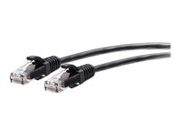 C2G 10ft (3m) Cat6a Snagless Unshielded (UTP) Slim Ethernet Network Patch Cable - Black - Patchkabel - RJ-45 (han) til RJ-45 (han) - 3 m - 4.8 mm - UTP - CAT 6a - formet, knastfri - sort C2G30148
