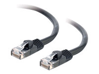 C2G Cat5e Booted Unshielded (UTP) Network Patch Cable - Patchkabel - RJ-45 (han) til RJ-45 (han) - 15 m - UTP - CAT 5e - formet, knastfri, strenget - sort 83188