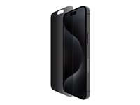Belkin ScreenForce InvisiGlass - Skærmbeskytter for mobiltelefon - behandlet - glas - med fortrolighedsfilter - 2-vejs - for Apple iPhone 16 Pro Max OVA170HQ