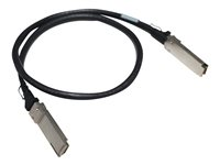 HPE Aruba - 1000 Base direkte påsætningskabel - QSFP28 til QSFP28 - 1 m - for HPE Aruba 8325-32C, 8325-48Y8C; CX 10000 Empty Chassis, 8360-12C V2, 8360-16Y2C V2 R0Z25A