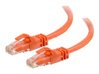 C2G Cat6 Booted Unshielded (UTP) Network Patch Cable - Patchkabel - RJ-45 (han) til RJ-45 (han) - 2 m - UTP - CAT 6 - formet, knastfri, strenget - orange 83576