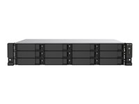 QNAP TS-1273AU-RP - NAS-server - 12 bays - rackversion - SATA 6Gb/s - RAID 0, 1, 5, 6, 10, JBOD, 5 hot spare, 6 hot spare, 10 hot reserve - RAM 8 GB - Gigabit Ethernet / 2.5 Gigabit Ethernet - iSCSI support - 2U TS-1273AU-RP-8G