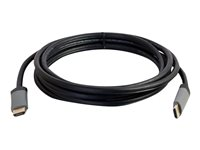 C2G 2m (6ft) HDMI Cable with Ethernet - High Speed CL2 In-Wall Rated - M/M - HDMI-kabel med Ethernet - HDMI han til HDMI han - 2 m - afskærmet - sort 42522