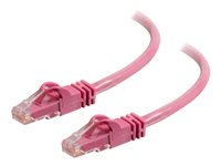 C2G Cat6 Booted Unshielded (UTP) Network Patch Cable - Patchkabel - RJ-45 (han) til RJ-45 (han) - 1 m - UTP - CAT 6 - formet, knastfri, strenget - pink 83588