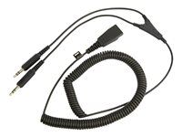 Jabra - Kabel til hovedsæt - ministik han til Quick Disconnect han - 2 m 8734-599