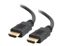 C2G 4ft 4K HDMI Cable with Ethernet - High Speed HDMI Cable - HDMI-kabel med Ethernet - HDMI han til HDMI han - 1.22 m - afskærmet - sort 50608