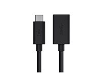 Belkin 3.0 USB-C to USB-A Adapter - USB adapter - 24 pin USB-C (han) omvendelig til USB Type A (hun) - USB 3.0 - 3 A - sort F2CU036BTBLK