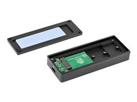 StarTech.com USB-C 10Gbps M.2 NVMe PCIe SSD Enclosure, Rugged Aluminum External M.2 PCIe M-Key Case IP67 Rated, 1GB/s Read/Write, Supports 2230/2242/2260/2280, TB3 Compatible, Mac/PC - 1.6ft USB-C Cable Incl - Lagringspakning - M.2 - M.2 Card - USB 3.2 (Gen 2) - sort - for P/N: PEXUSB321C M2E1BRU31C