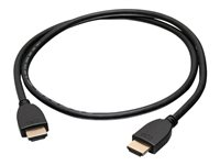 C2G 3ft 4K HDMI Cable with Ethernet - High Speed - UltraHD Cable - M/M - HDMI-kabel med Ethernet - HDMI han til HDMI han - 91 cm - afskærmet - sort 56782