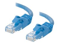 C2G Cat6 Booted Unshielded (UTP) Network Patch Cable - Patchkabel - RJ-45 (han) til RJ-45 (han) - 10 m - UTP - CAT 6 - formet, knastfri, strenget - blå 83392
