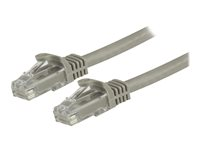 StarTech.com 1.5m CAT6 Ethernet Cable, 10 Gigabit Snagless RJ45 650MHz 100W PoE Patch Cord, CAT 6 10GbE UTP Network Cable w/Strain Relief, Grey, Fluke Tested/Wiring is UL Certified/TIA - Category 6 - 24AWG (N6PATC150CMGR) - Patchkabel - RJ-45 (han) til RJ-45 (han) - 1.5 m - UTP - CAT 6 - knastfri - grå N6PATC150CMGR