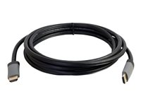 C2G 3ft 4K HDMI Cable with Ethernet - High Speed - In-Wall CL-2 Rated - M/M - HDMI-kabel med Ethernet - HDMI han til HDMI han - 91.4 cm - afskærmet - sort - 4K support 50625