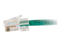 C2G Cat5e Non-Booted Unshielded (UTP) Network Patch Cable - Patchkabel - RJ-45 (han) til RJ-45 (han) - 2 m - UTP - CAT 5e - strenget, uniboot - grøn 83063