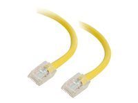 C2G Cat5e Non-Booted Unshielded (UTP) Network Patch Cable - Patchkabel - RJ-45 (han) til RJ-45 (han) - 3 m - UTP - CAT 5e - strenget, uniboot - gul 83104