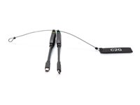 C2G Universal 4K HDMI Dongle Adapter Ring with Color Coded Mini DisplayPort and USB-C - Videoadapter-kit - sort - 4K support C2G30044