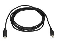 StarTech.com USB C to Mini USB Cable - 6 ft / 2m - M/M - USB 2.0 - Mini USB Cord - USB C to Mini B Cable - USB Type C to Mini USB (USB2CMB2M) - USB-kabel - 24 pin USB-C (han) til mini-USB type B (han) - Thunderbolt 3 / USB 2.0 - 2 m - sort USB2CMB2M