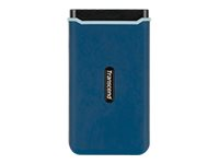 Transcend ESD370C - SSD - 1 TB - ekstern (bærbar) - USB 3.2 Gen 2 (USB-C stikforbindelse) - marineblå TS1TESD370C