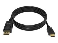 VISION - Adapterkabel - DisplayPort han til HDMI han - 2 m - sort - 4K support TC 2MDPHDMI/BL