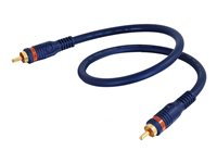 C2G Velocity - Digital lydkabel (koaksial) - RCA han til RCA han - 1 m - tredobbet afskærmet koaksialkabel 80263
