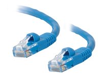 C2G Cat5e Booted Unshielded (UTP) Network Patch Cable - Patchkabel - RJ-45 (han) til RJ-45 (han) - 15 m - UTP - CAT 5e - formet, knastfri, strenget - blå 83168