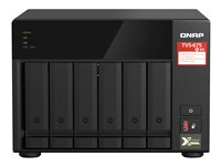 QNAP TVS-675 - NAS-server - 6 bays - SATA 6Gb/s - RAID 5, 6, 10 - RAM 8 GB - Gigabit Ethernet / 2.5 Gigabit Ethernet - iSCSI support TVS-675-8G