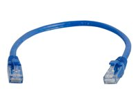 C2G Cat5e Booted Unshielded (UTP) Network Patch Cable - Patchkabel - RJ-45 (han) til RJ-45 (han) - 1 m - UTP - CAT 5e - formet, knastfri, strenget - blå 83161