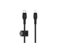 Belkin BOOST CHARGE - Lightning-kabel - 24 pin USB-C han til Lightning han - 2 m - sort CAA011BT2MBK