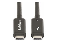 StarTech.com 6ft (2m) Active Thunderbolt 4 Cable, 40Gbps, 100W PD, 4K/8K, Intel Certified, Compatible w/Thunderbolt 3/USB 3.2/DisplayPort (A40G2MB-TB4-CABLE) - USB-kabel - 24 pin USB-C (han) til 24 pin USB-C (han) - USB 3.2 Gen 2 / USB4 / Thunderbolt 3 / Thunderbolt 4 / DisplayPort 1.4a - 2 m - aktiv, USB Power Delivery (100 W), op til 40 Gbps datatransferhastighed, 8K60 Hz support, 4K60 Hz support - sort A40G2MB-TB4-CABLE