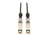 Eaton Tripp Lite Series SFP+ 10Gbase-CU Passive Twinax Copper Cable, SFP-H10GB-CU2M Compatible, Black, 2M (6.56 ft.) - Direkte påsætning-kabel - SFP+ (han) til SFP+ (han) - 2 m - dobbelt-axial - sort N280-02M-BK