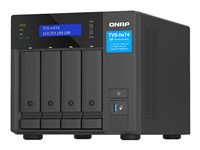QNAP TVS-H474 - NAS-server - 4 bays - SATA 6Gb/s - RAID JBOD, 0, 1, 5, 6, 10, TM, RAID TP - RAM 8 GB - Gigabit Ethernet / 2.5 Gigabit Ethernet - iSCSI support TVS-H474-PT-8G