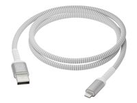 dbramante1928 re-charge - Lightning-kabel - USB han til Lightning han - 1.2 m - 100 % genbrugt plastik, flettet kabel CB12ALGR7115
