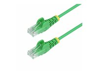 StarTech.com 3m Green Slim CAT6 Ethernet Cable, Snagless, 28AWG, LSZH - Patchkabel - RJ-45 (han) til RJ-45 (han) - 3 m - 3.6 mm - UTP - CAT 5/5e/6 - IEEE 802.3bt - knastfri, halogenfri - grøn N6PAT300CMGNS