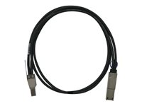 QNAP - SAS eksternt kabel - SAS 6Gbit/s - 36 pin 4x Mini SAS HD (SFF-8644) (han) til 26 pin 4x Mini SAS (han) - 50 cm - sort - for P/N: QXP-820S-B3408 CAB-SAS05M-8644-8088