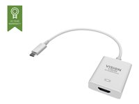 Vision TC-USBCHDMI - Ekstern videoadapter - USB-C 3.1 - HDMI - hvid - detailsalg TC-USBCHDMI