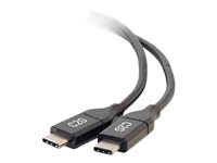 C2G 0.9m (3ft) USB C Cable - USB 2.0 (5A) - M/M USB Type C Cable - Black - USB-kabel - 24 pin USB-C (han) til 24 pin USB-C (han) - USB 2.0 - 5 A - 90 cm - sort 88827