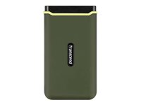 Transcend ESD380C - SSD - 2 TB - ekstern (bærbar) - USB 3.2 Gen 2x2 - militærgrøn TS2TESD380C